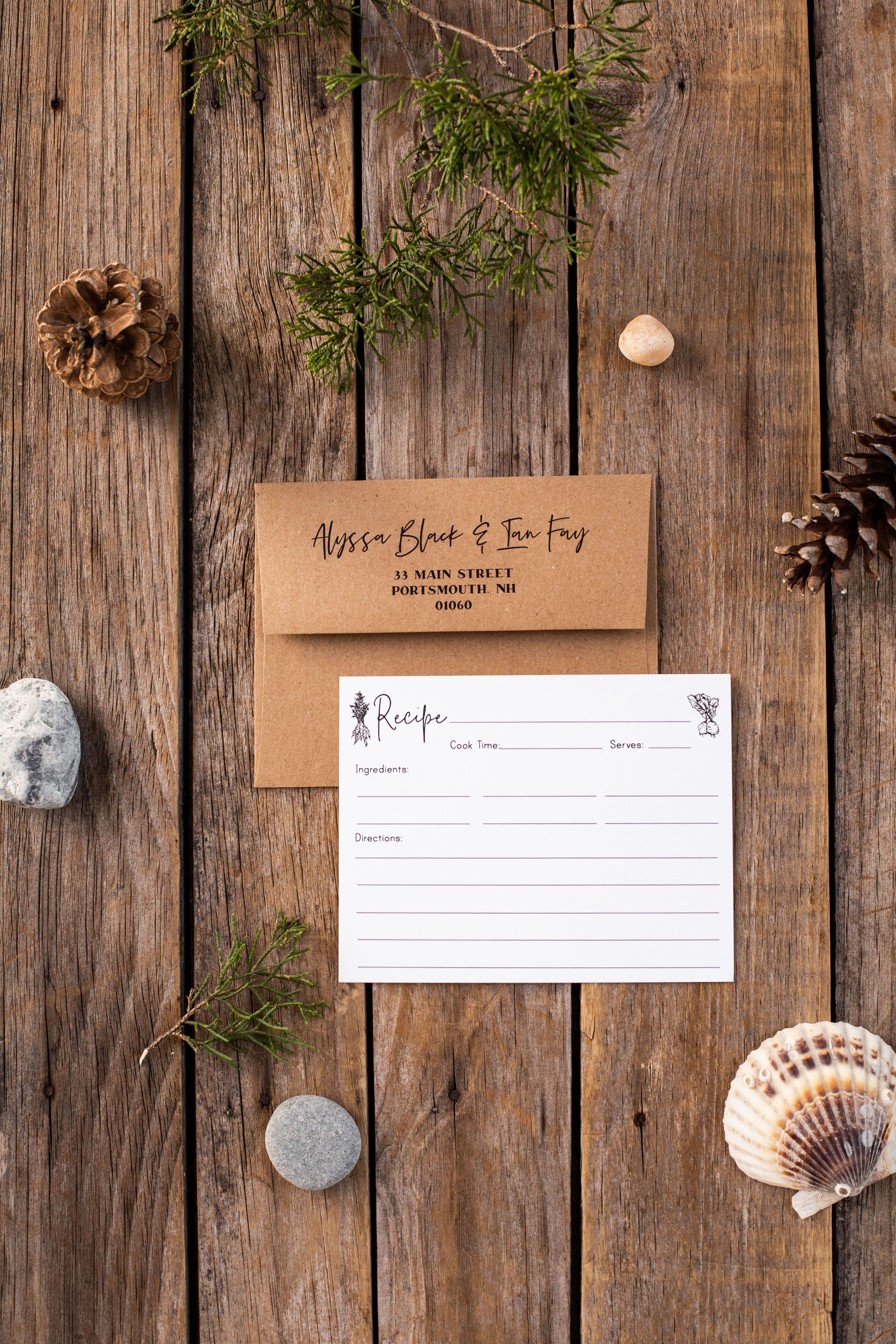 Trees + Peak Recipe Card