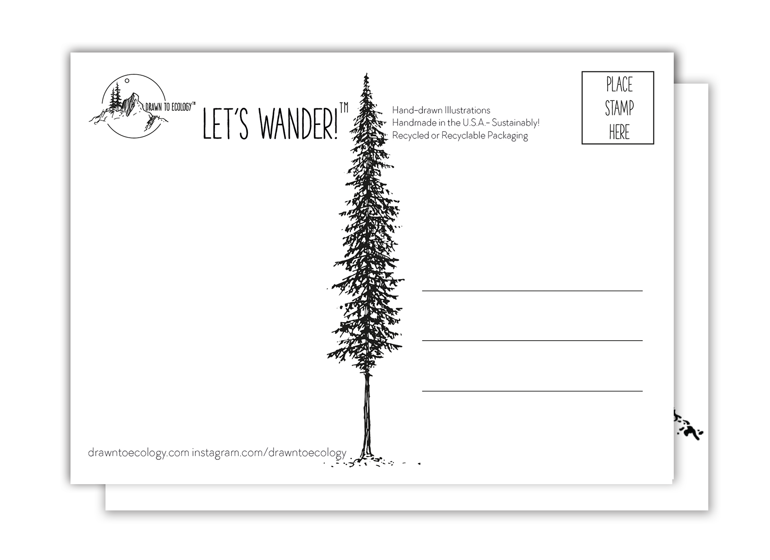 Let's Adventure Postcard