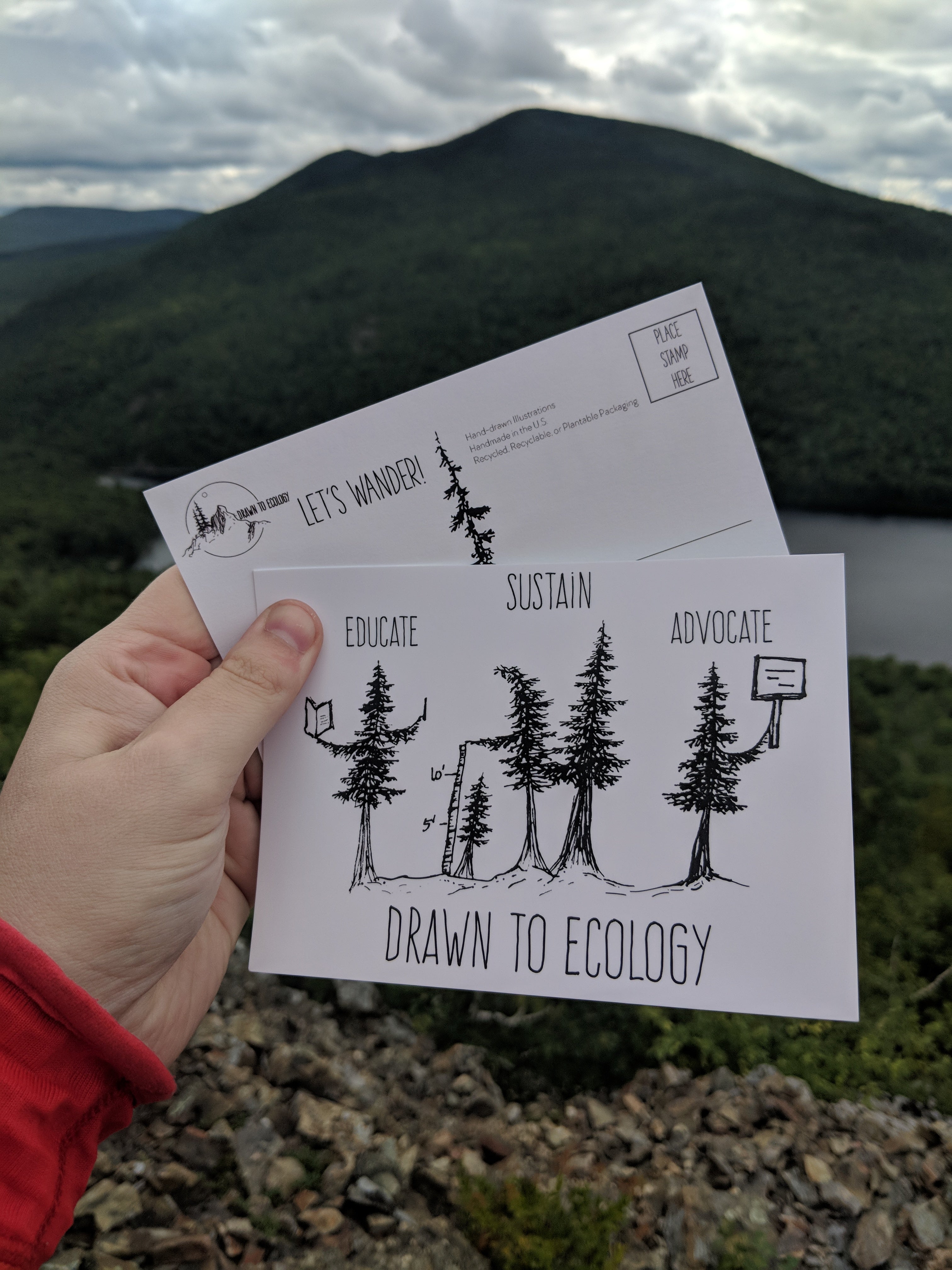 Educate Sustain Advocate Postcard