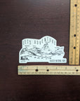 Let's Adventure Hidden Lake Glacier National Park Sticker