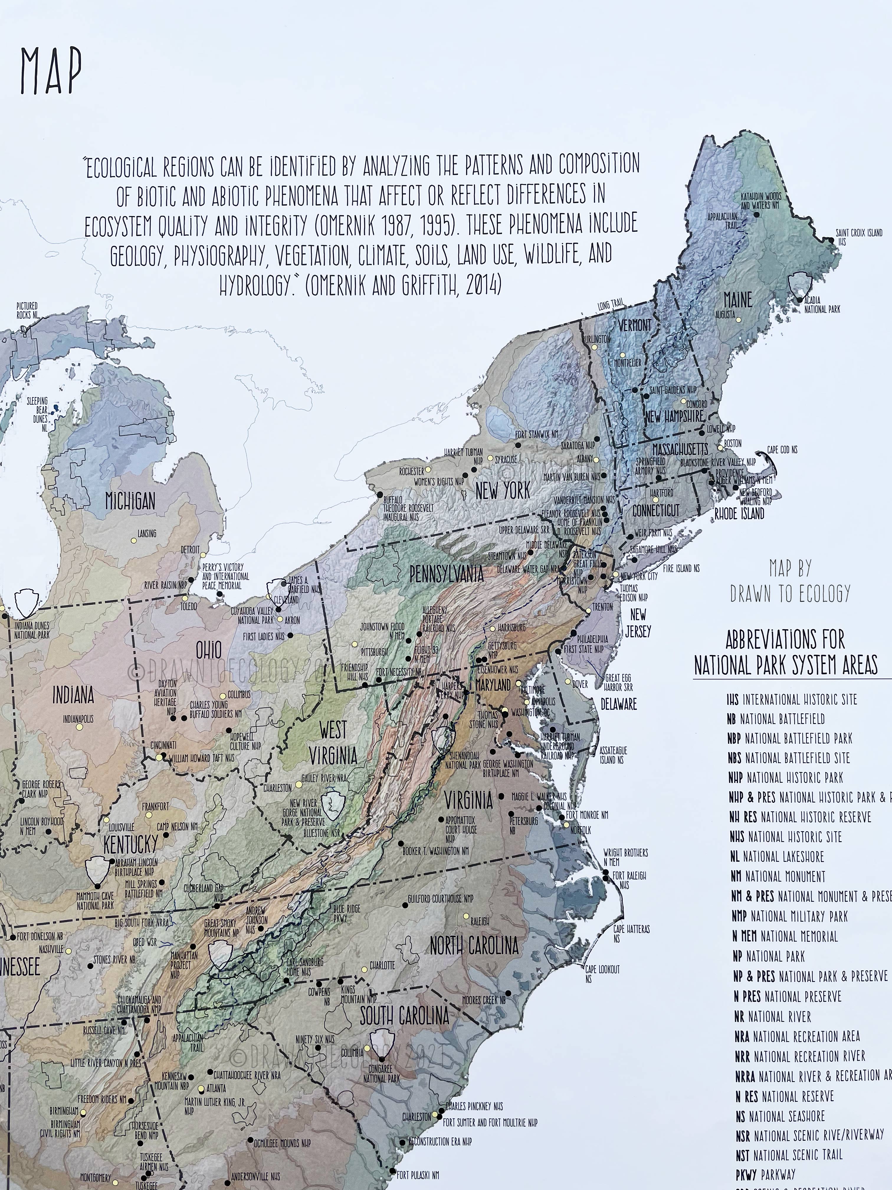 US Eco Region Public Lands Map