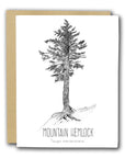 Mountain Hemlock Letterpress Card