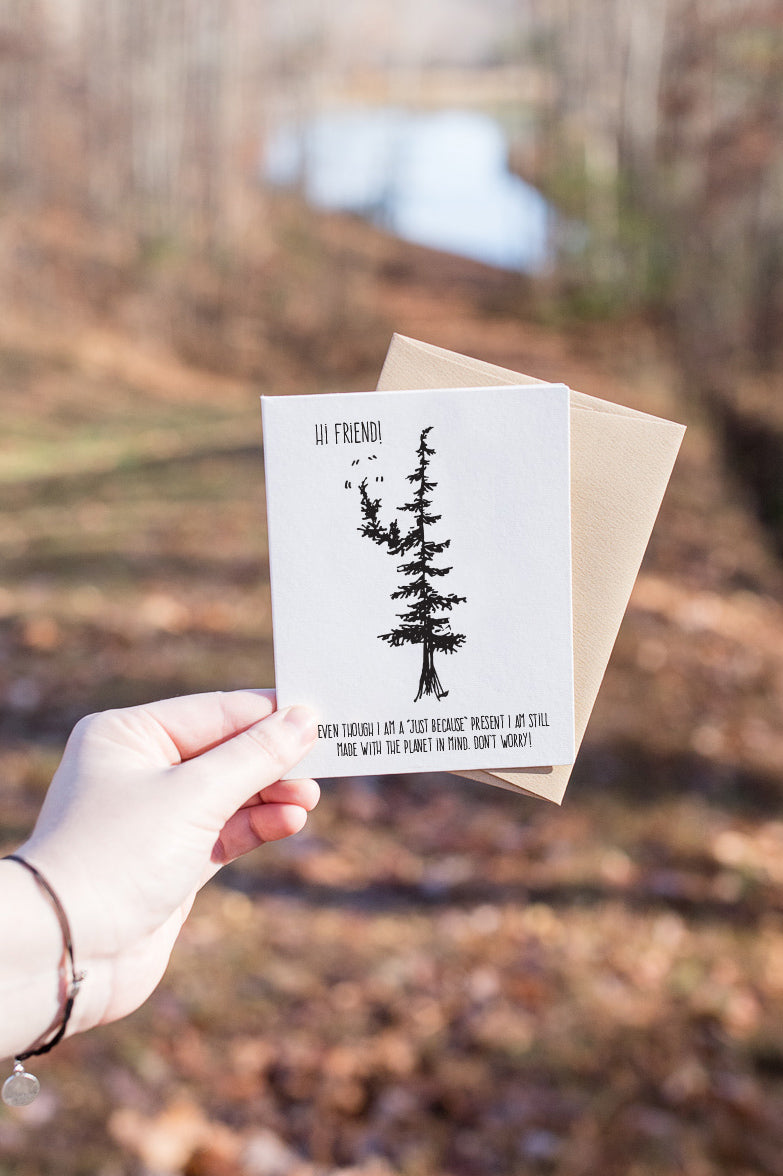 Hi Friend Letterpress Card