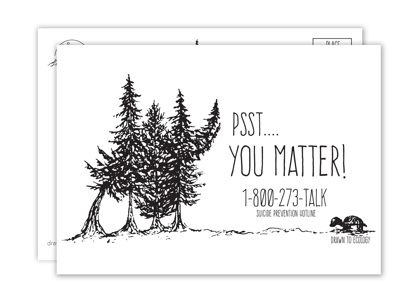 Psst....You Matter Postcard