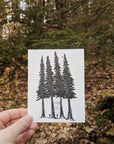 Thank you Hiker Letterpress Card