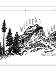 Weekend Warrior Postcard