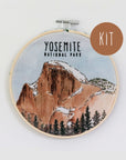 DIY Yosemite Half Dome Embroidery Kit