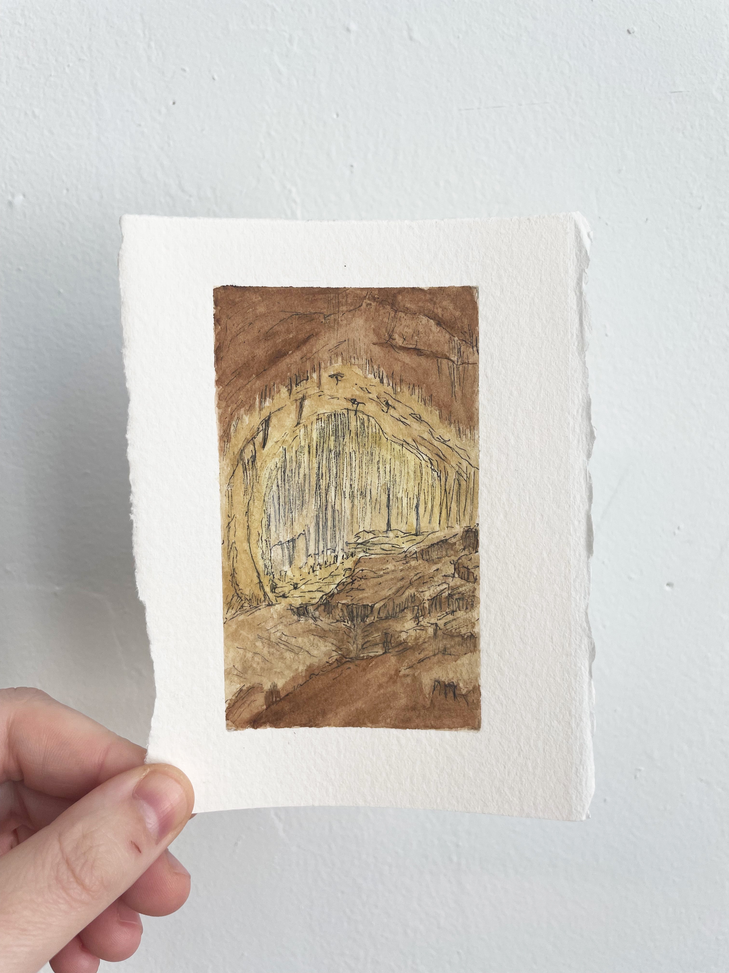 Carlsbad Caverns National Park Mini Watercolor Original