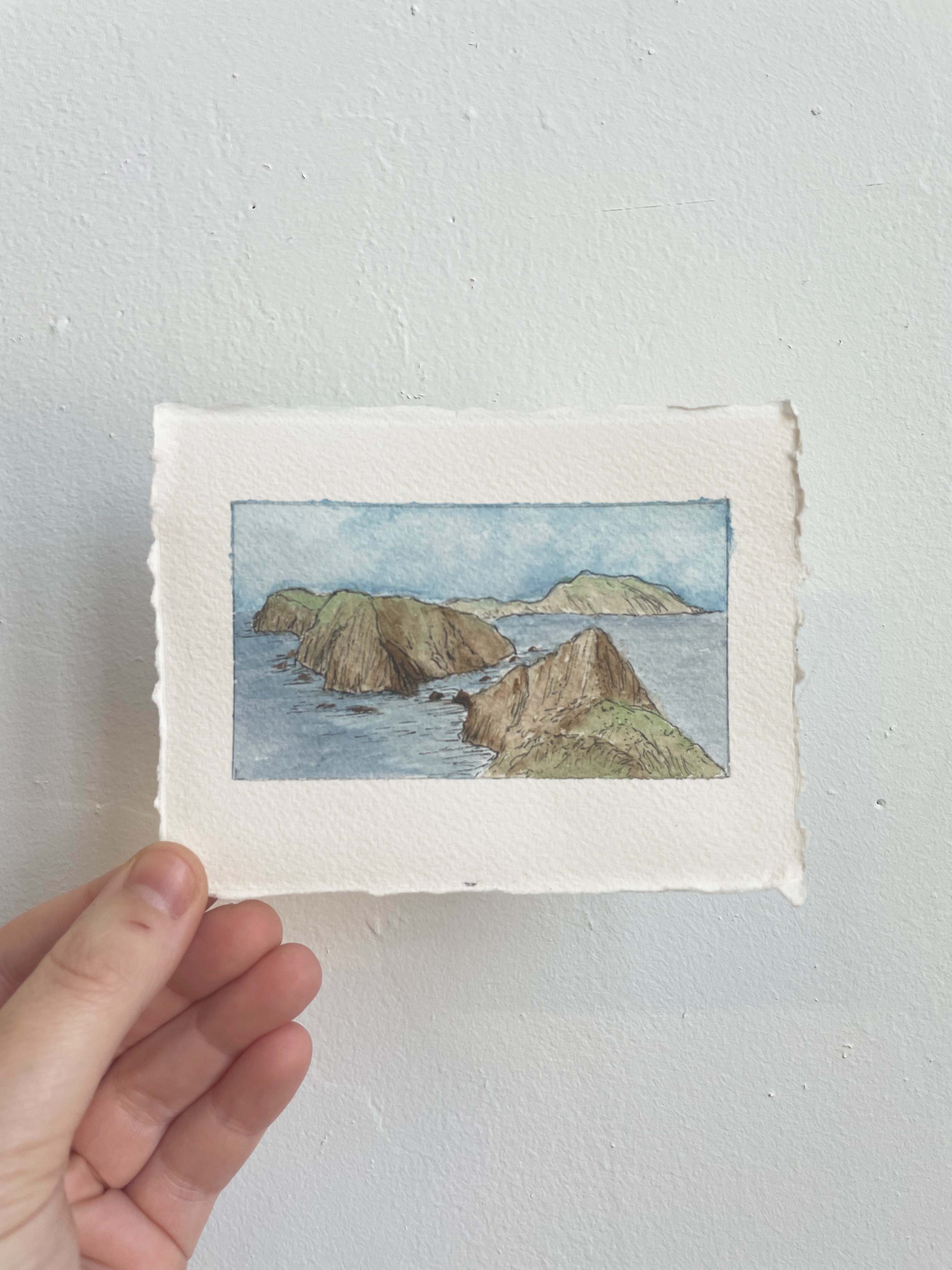 Channel Islands National Park Mini Watercolor Original