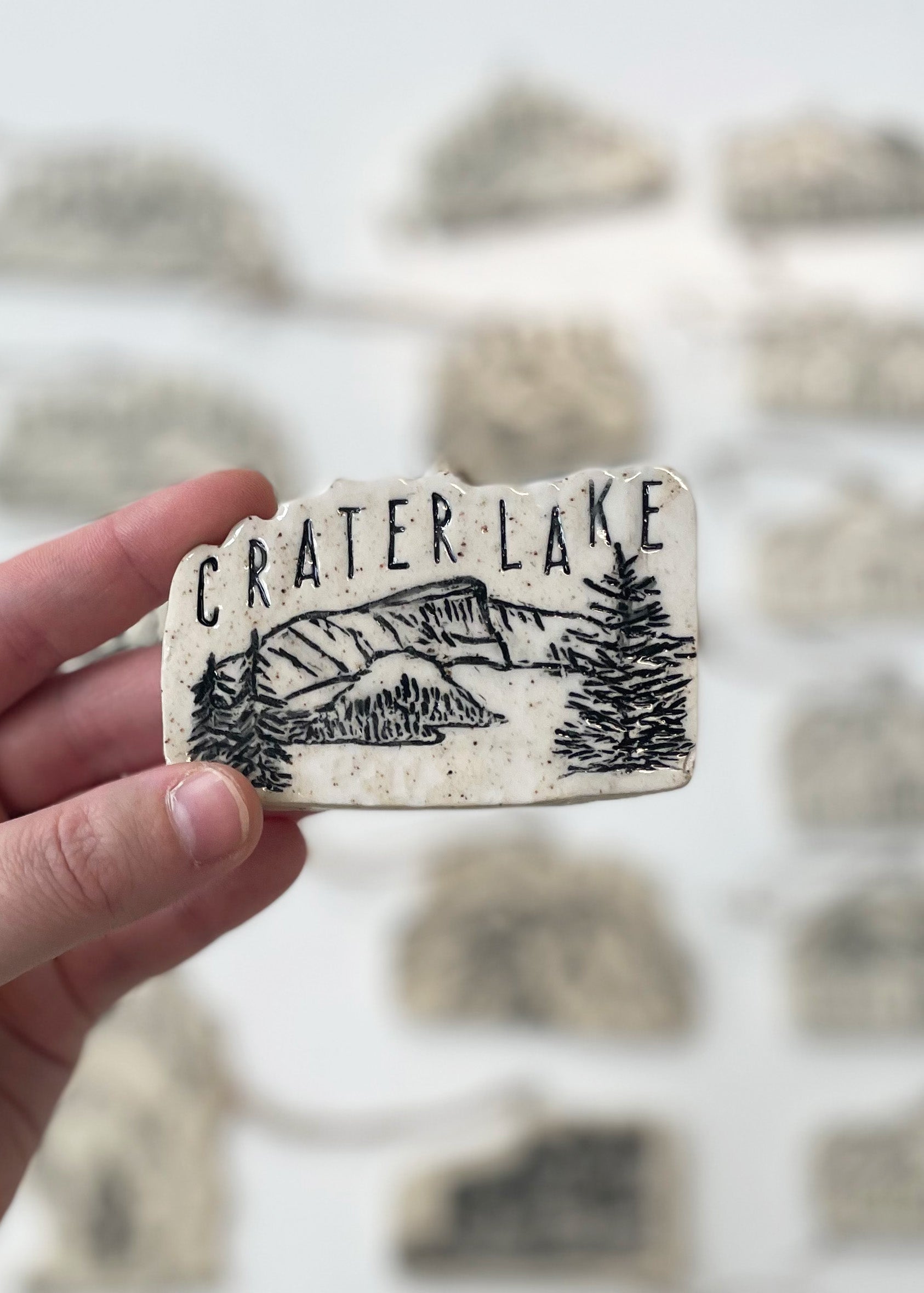 Crater Lake Ornament, No 1