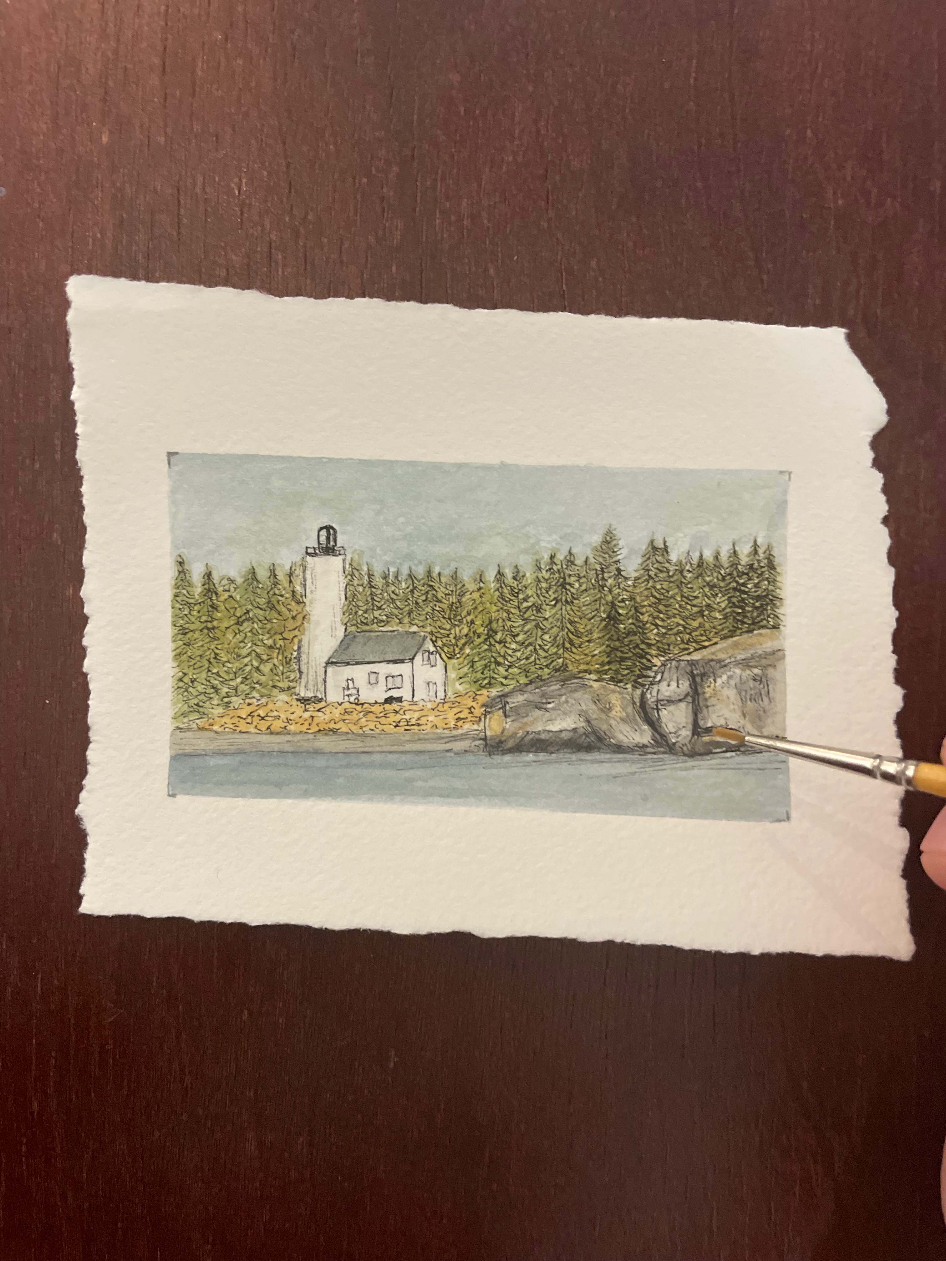 Isle Royale National Park Mini Watercolor Original