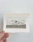 Katmai National Park & Preserve Mini Watercolor Original