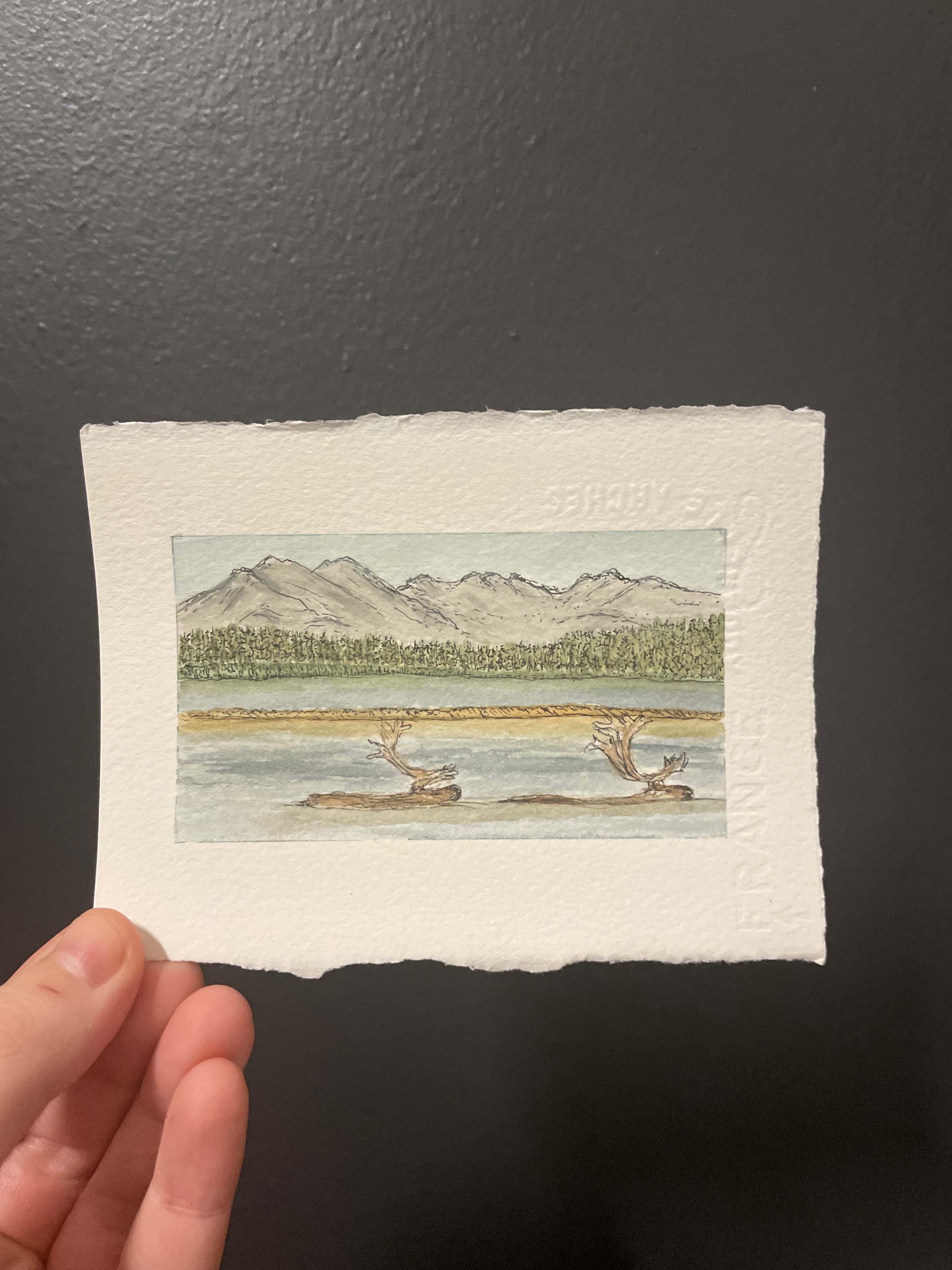 Kobuk Valley National Park Mini Watercolor Original