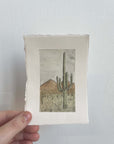 Saguaro Mini Watercolor Original