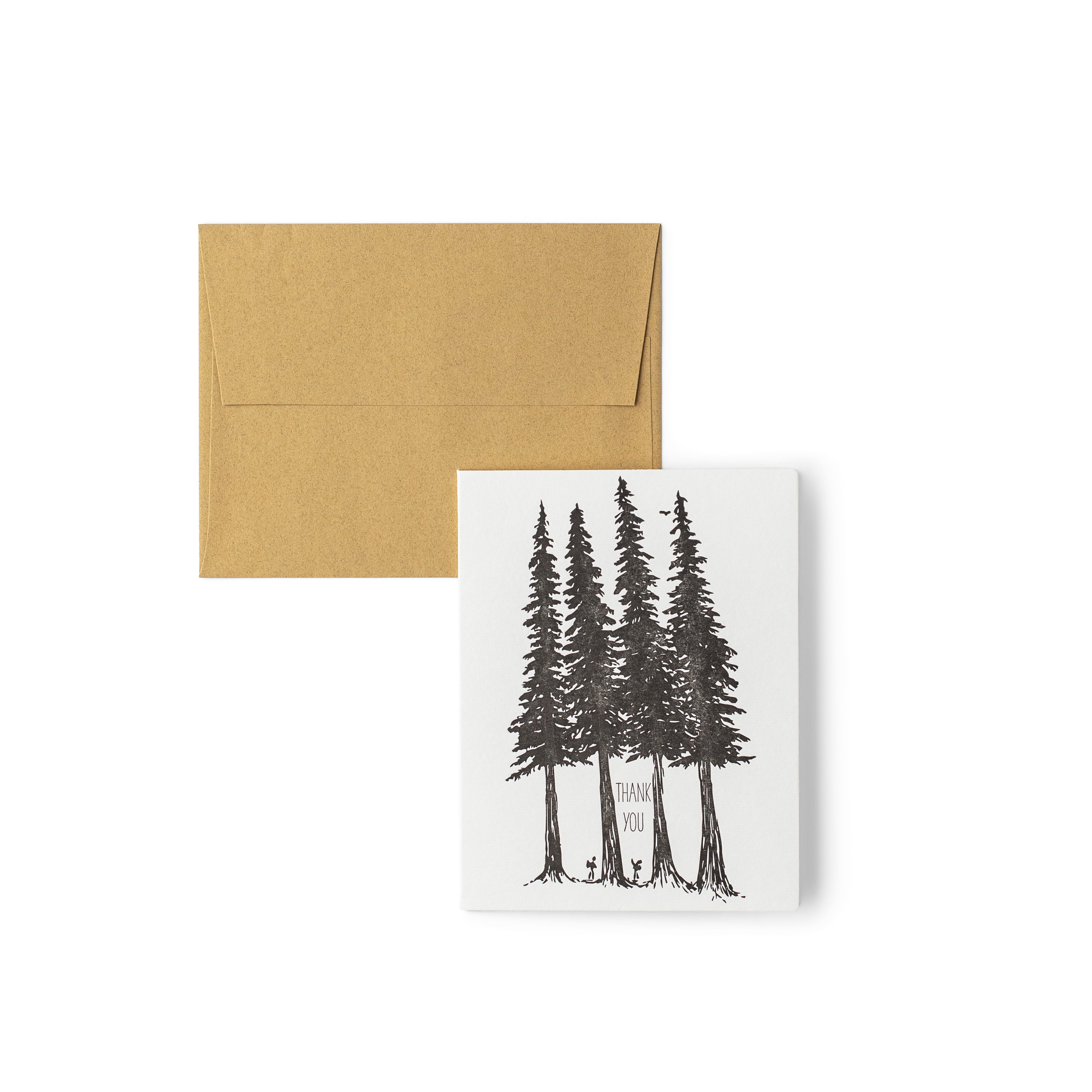 Thank you Hiker Letterpress Card