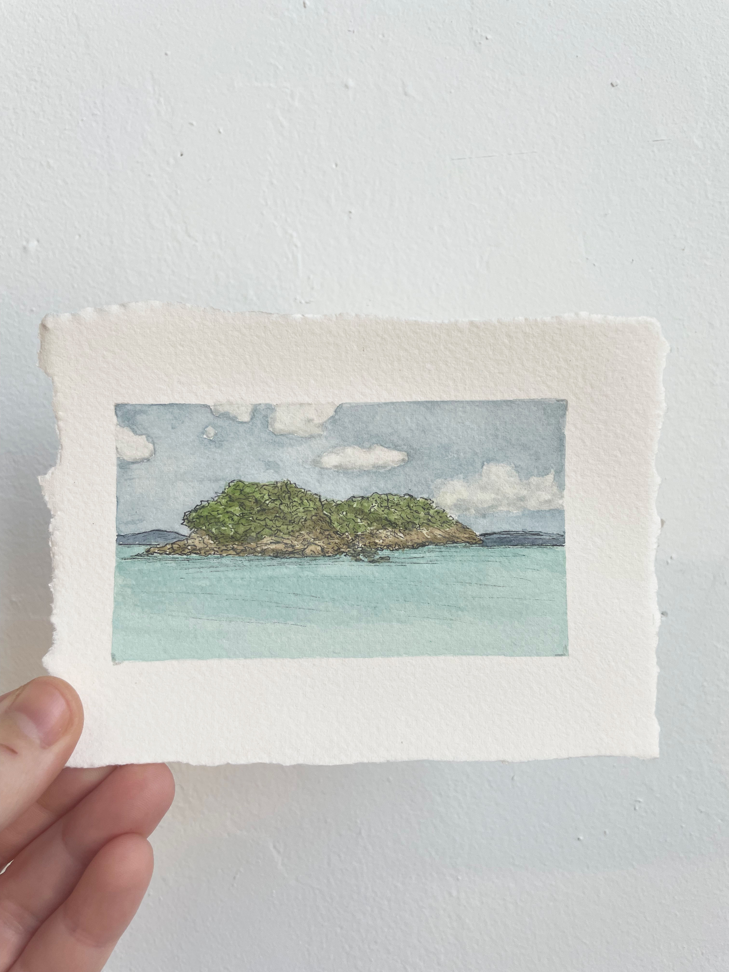 Virgin Islands National Park Mini Watercolor Original
