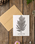 Whitebark Pine Letterpress Card