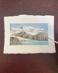 Wrangell-St. Elias National Park & Preserve Mini Watercolor Original