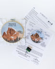 DIY Yosemite Half Dome Embroidery Kit