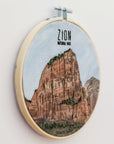 DIY Zion National Park Embroidery Kit