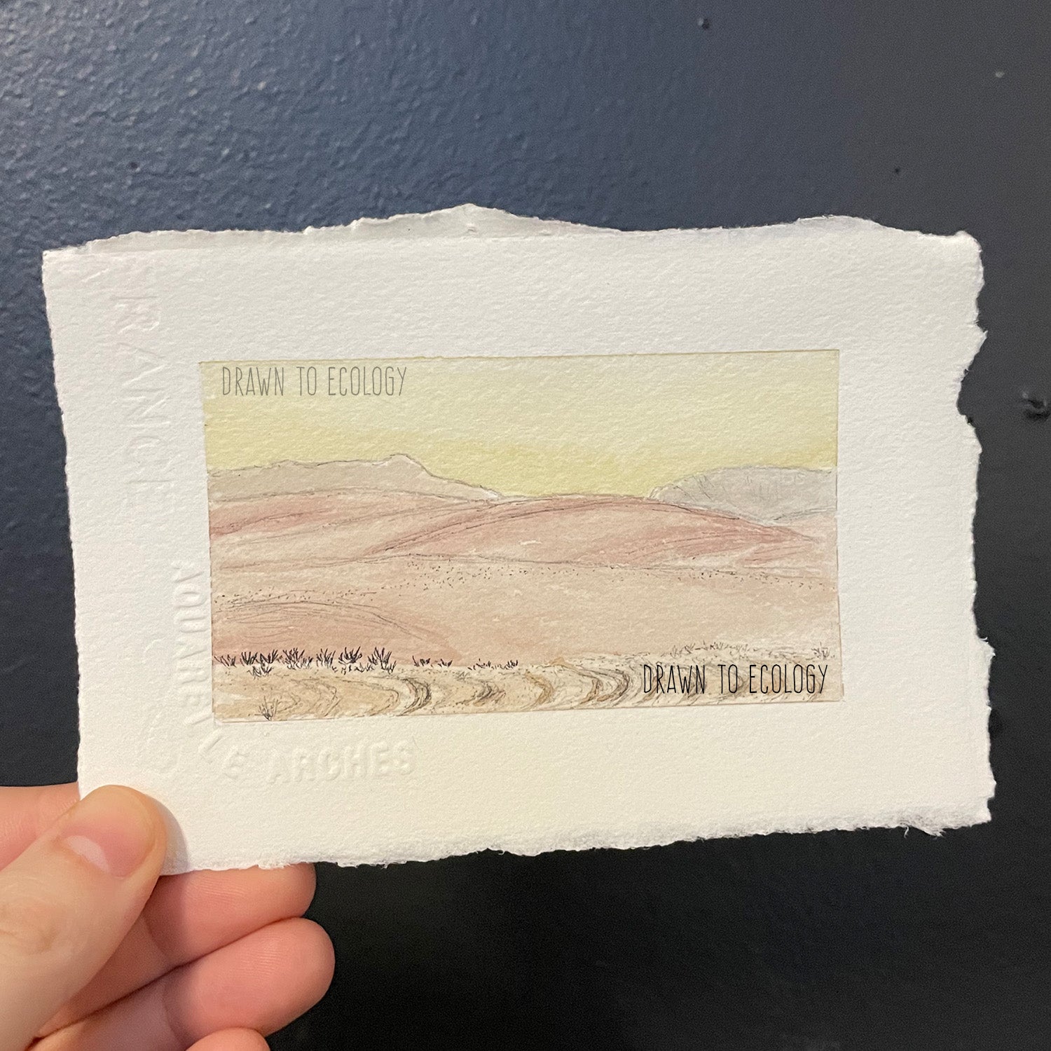 White Sands Mini Watercolor Original