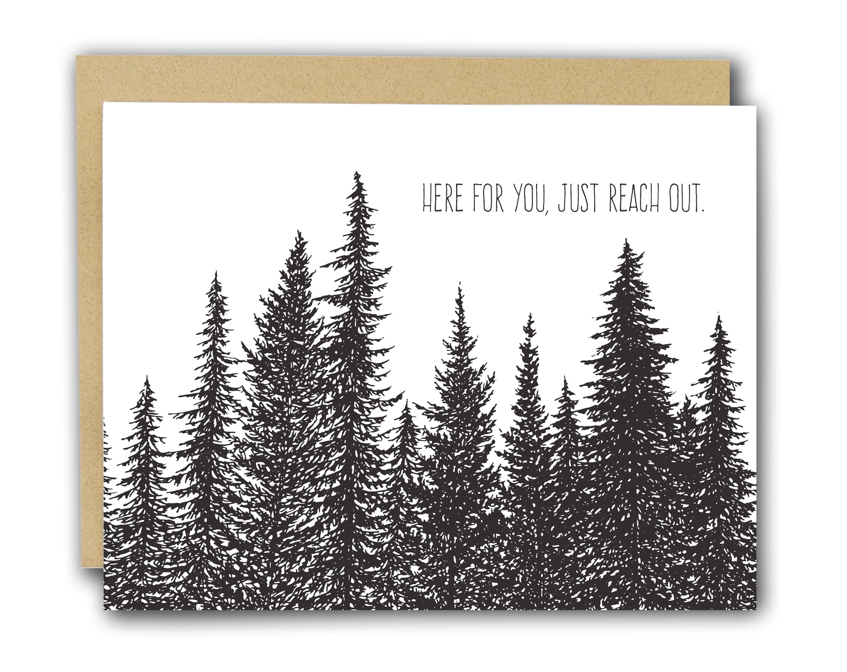 Here for You Letterpress Card