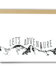 Let's Adventure Letterpress Card