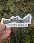 Bubbles, Acadia National Park Ink Sticker