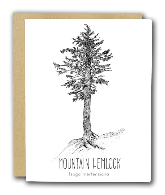 Mountain Hemlock Letterpress Card
