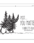 Psst....You Matter Postcard