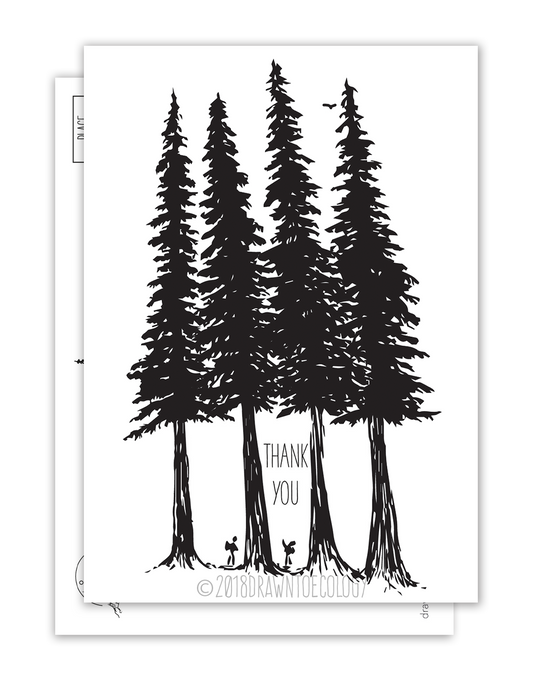 Thank you Hiker Postcard